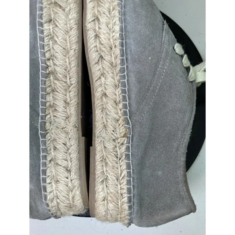 Steven by Steve Madden Tobias Espadrille Sneakers Gray Size 9B